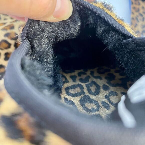 Anthropologie P448 Laby Slippers Brown Animal Print Motif Size 39 or 8.5 - Picture 10 of 11